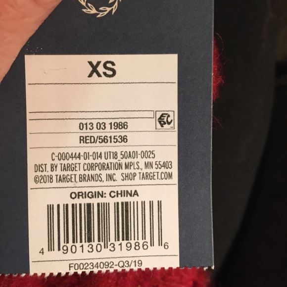 Crewneck Femme Pullover Sweater Red XS - Picture 6 of 11